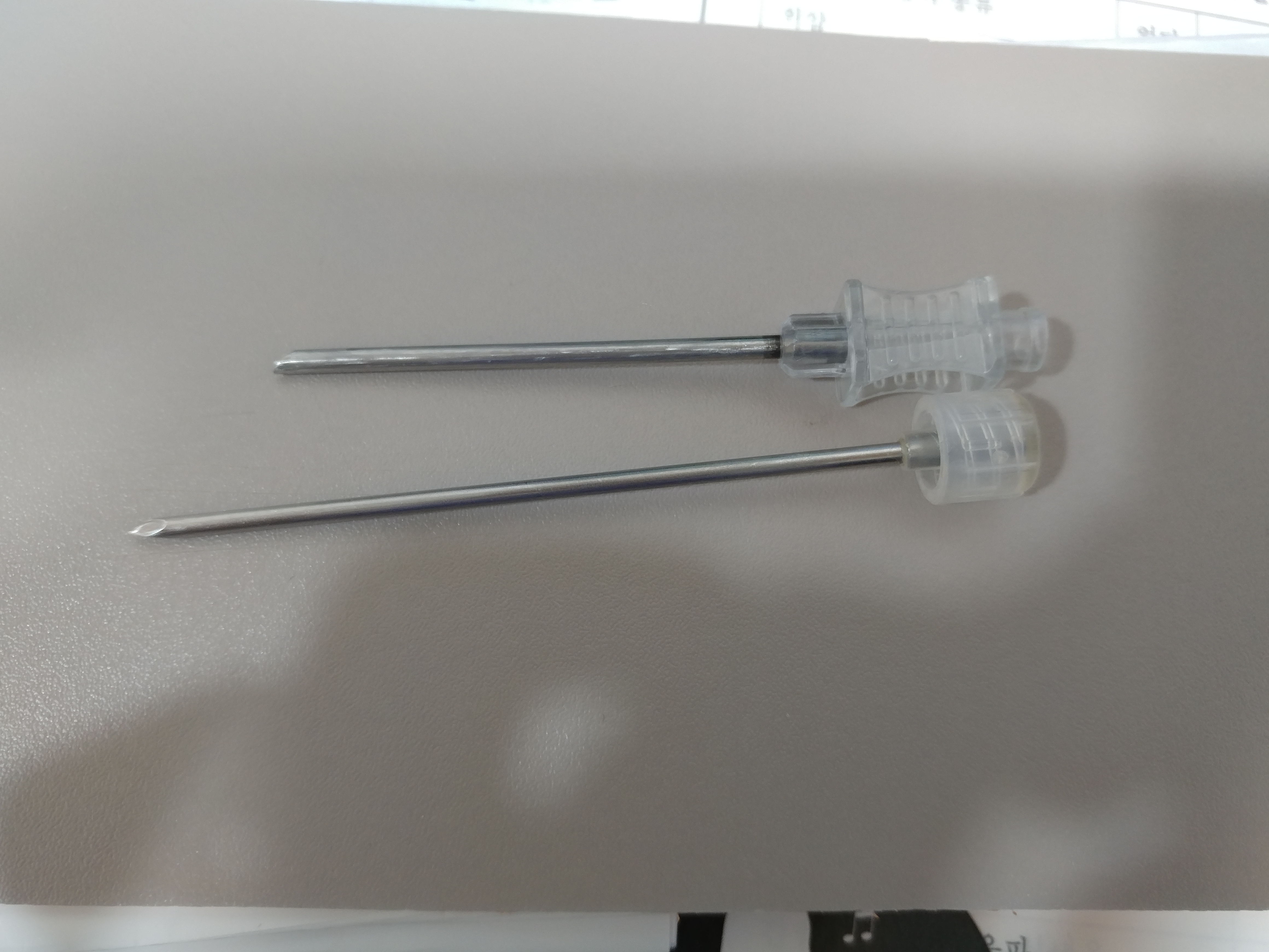 조직검사 가이드 needle 견적 문의 합니다. 첨부 이미지